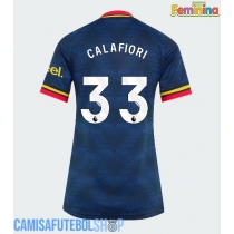 Camisa de time de futebol Arsenal Riccardo Calafiori #33 Replicas 2º Equipamento Feminina 2026-27 Manga Curta